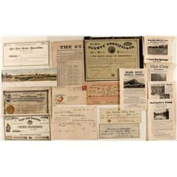 Sonoma County Ephemera