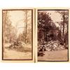 Image 1 : Two photographs of Mrs. H. H. Jackson's burial place on Cheyenne Mountain