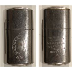 Silver Plated Match Safe
