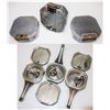 Image 1 : Three Early D. W. Brunton Compasses