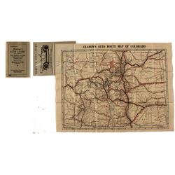 Tiny Clason Pocket Map of Colorado