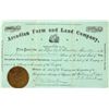 Image 1 : Arcadian Farm and Land Company Stock Certificate