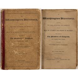 Washington Directory 1822