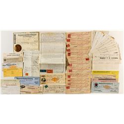 Eastern Ephemera (Billheads and Checks)