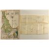 Image 1 : Two Early Idaho Maps (State and Map of River Rapids)