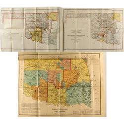 Three Indian Territory / Oklahoma Maps
