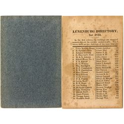 Lunenburg Directory for 1934