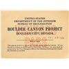 Image 1 : Rare Visitors Pass for the Boulder Canyon Project