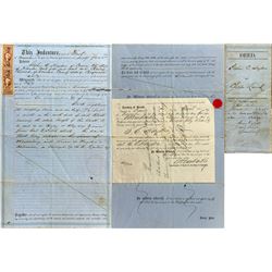 Very Early Nevada Statehood Deed