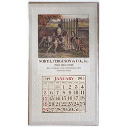 Union Drug Store Calendar Print