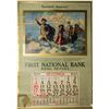 Image 1 : First National Bank 1933 Poster/Calendar