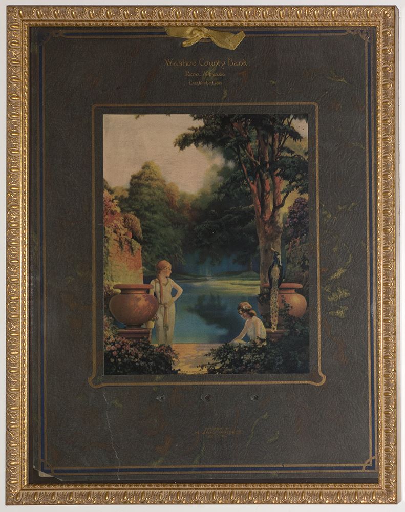 Washoe County Bank Framed Calendar (Art by Chester K Van Nortwick)