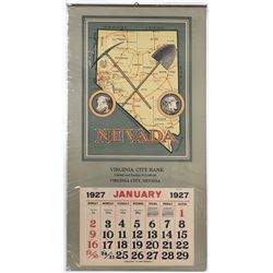 Virginia City Bank Calendar (1927)