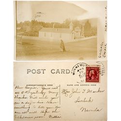 Real Photo Postcard of Catholic Church