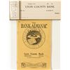 Image 1 : Lyon County Bank Almanac and Checkbook