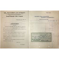 Southern Nevada Telephone ephemera