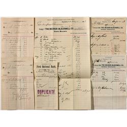 Becker-Blackwell bill head lot