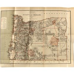 1879 Color Map of Oregon