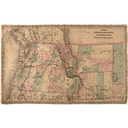 Colton's Northwestern 1860's map