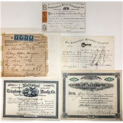 East Coast Telephone and Telegraph Stocks