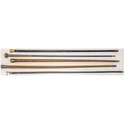 Five Antique Men's Canes