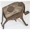 Image 1 : Antique Wood, Leather & Iron Foot Bellow