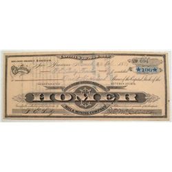 Homer Mining Company stock certificate