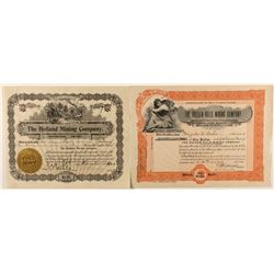 Two Denver, Colorado Mining Stock Certificates