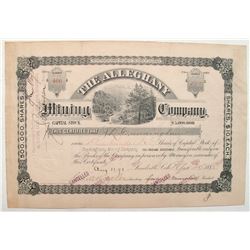 Alleghany Mining Company Stock Certificate