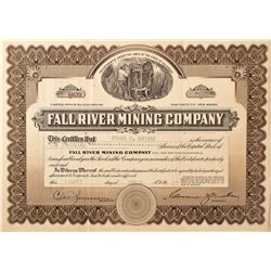 Fall River Mining Company Stock Certificate