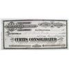 Image 1 : Curtis Consolidated stock certificate