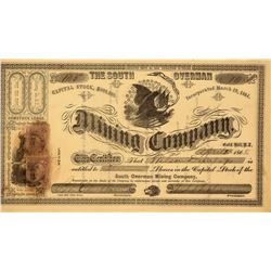 South Overman Mining Company Stock Certificate