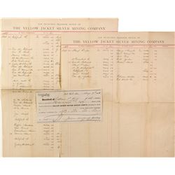 Yellow Jacket Silver Mining Co. stock ledger