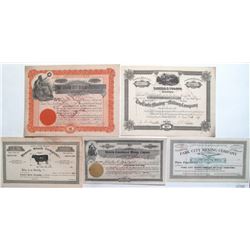 Utah mining, milling, and stock certificates