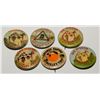 Image 1 : 6 Pacific Electric Railway Trolley Trip Advertising Pins (includes RARE pin)
