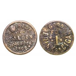 Rawhide Saloon token