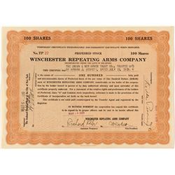 Temporary Winchester Stock Certificate