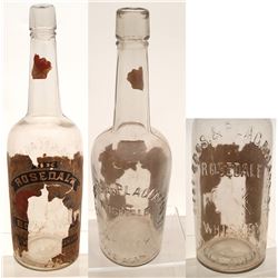 Rosedale Whiskey Bottle, Siebe Bros.