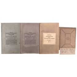 4 Carson City Postal Records Ledgers