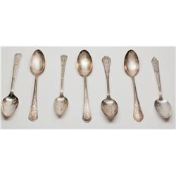 Seven Chicago World's Fair Spoons