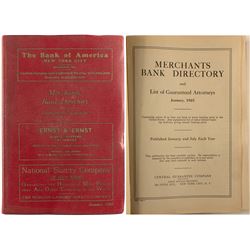 Merchants Bank Directory 1925