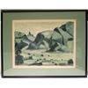 Image 1 : Red Rock Canyon by Moonlight by Jean de Strelecki (Print)