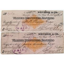 Two Shumer & Co. Checks