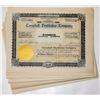 Image 1 : Campbell Doubletree Company Stock Certificates (44)