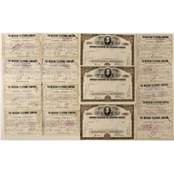 Mexican and American Telephone Stocks