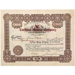 Cardinal Mining Company Stock Certificate