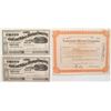 Image 1 : Lot of 3 Stock Certificates