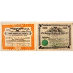 Colorado Mining Stock Certificates