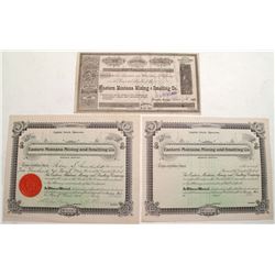 Lot of 3 Bozeman, Montana Stock Certificates