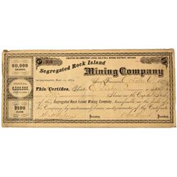 Segregated Rock Island Stock Certificate